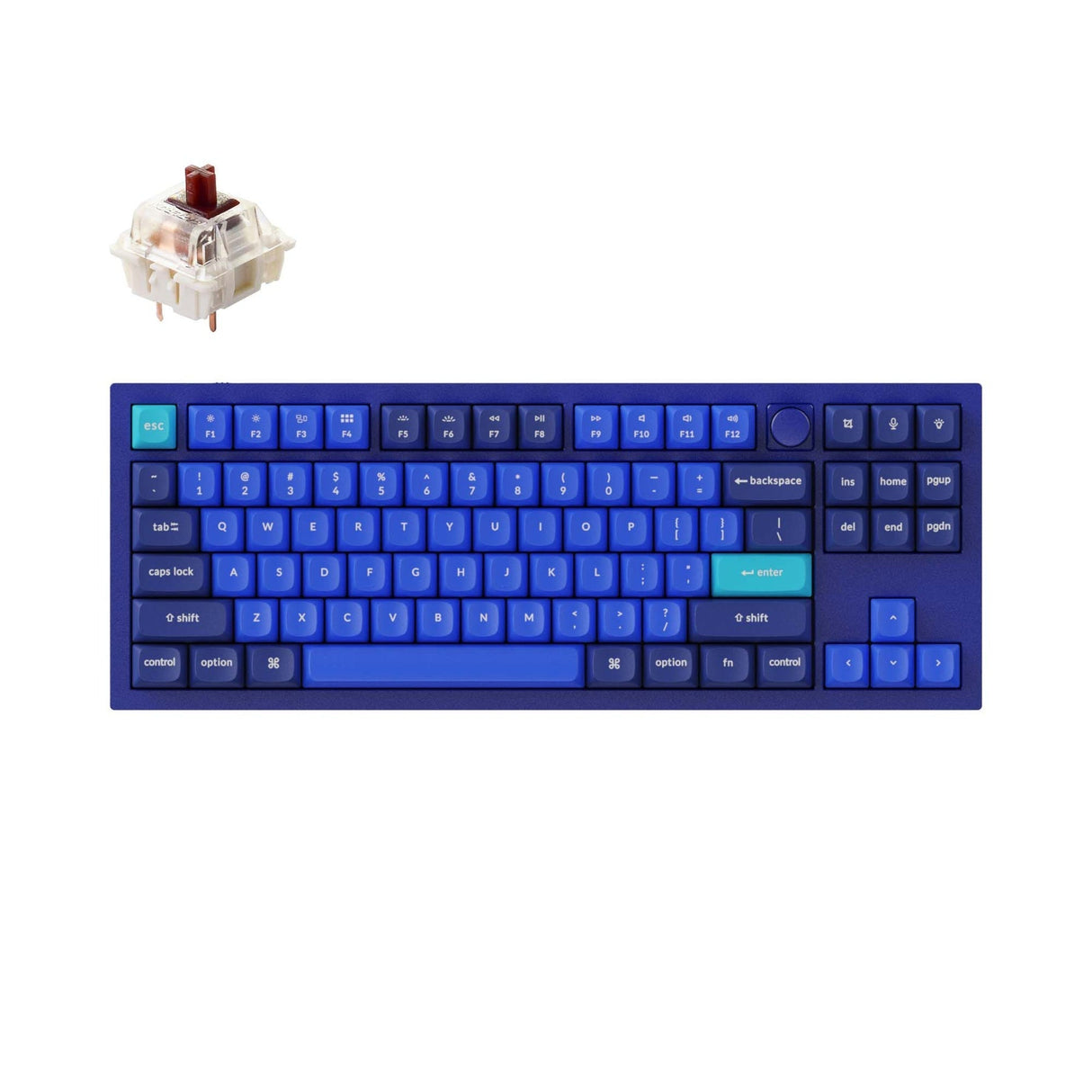 Tastiera meccanica personalizzata Keychron Q3 QMK (layout ANSI USA)
