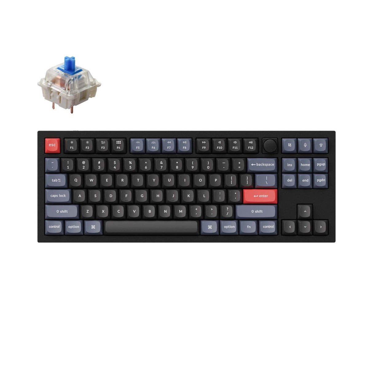 Tastiera meccanica personalizzata Keychron Q3 QMK (layout ANSI USA)