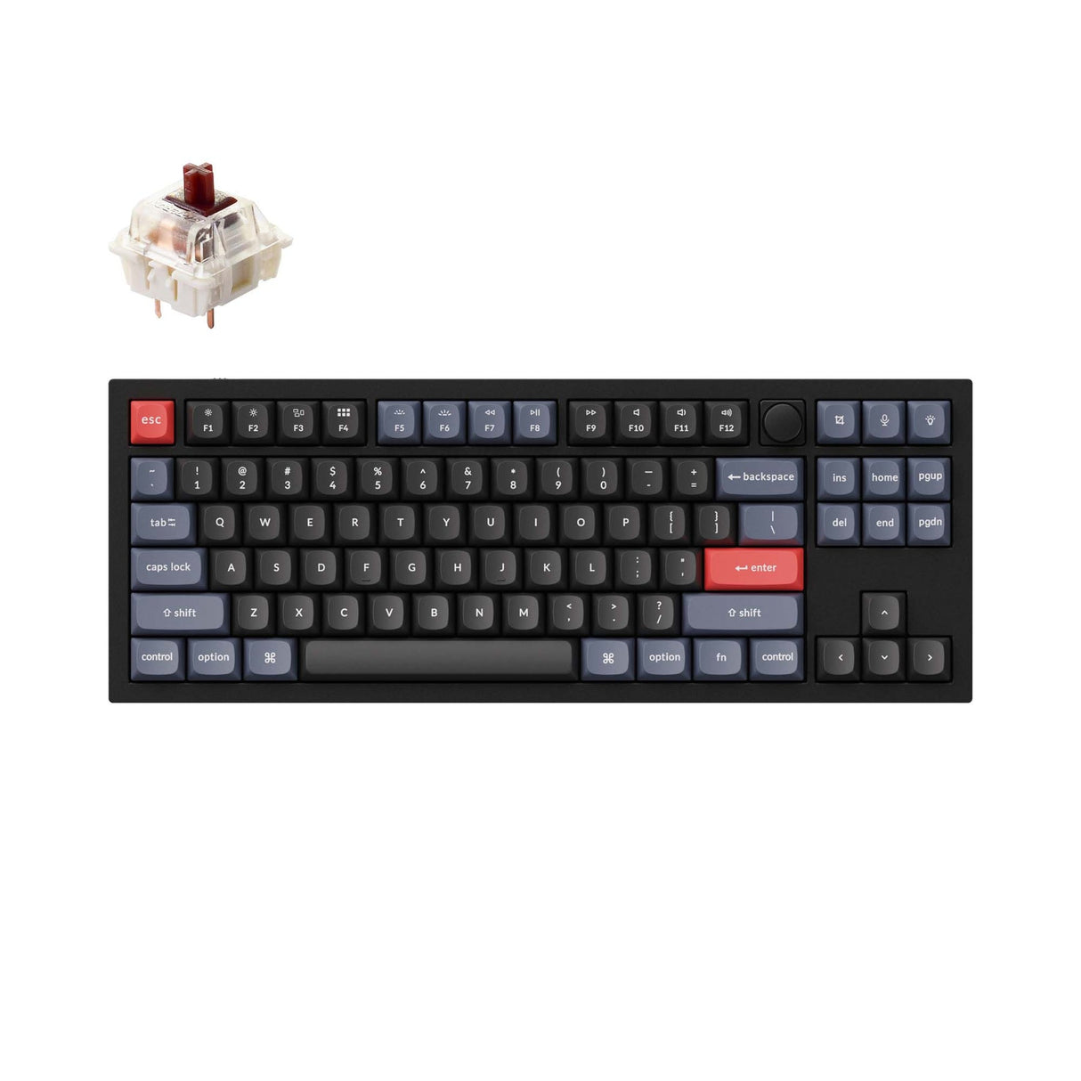 Tastiera meccanica personalizzata Keychron Q3 QMK (layout ANSI USA)