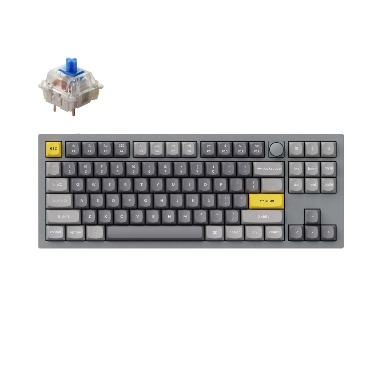 Tastiera meccanica personalizzata Keychron Q3 QMK (layout ANSI USA)