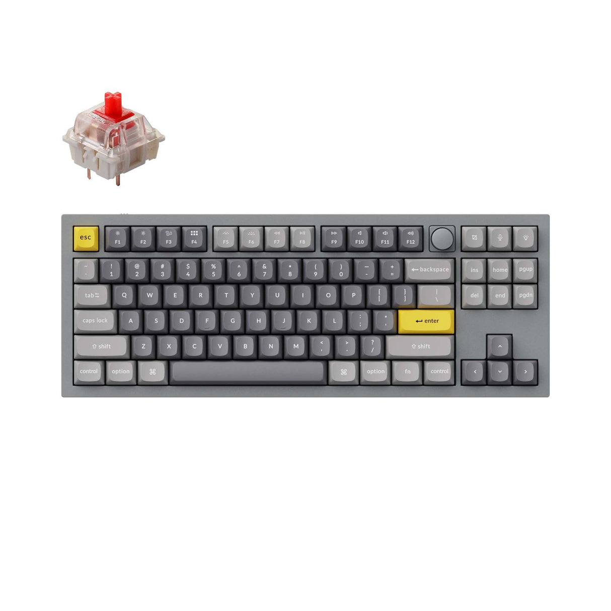Tastiera meccanica personalizzata Keychron Q3 QMK (layout ANSI USA)