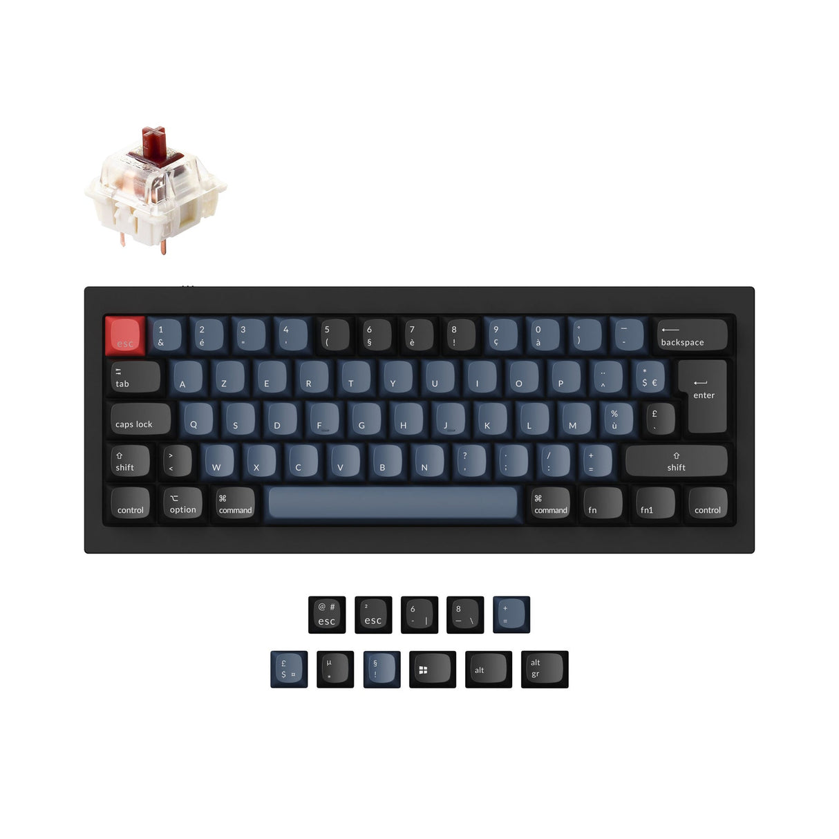 Keychron Q4 QMK Personalizzato Tastiera meccanica ISO Layout Collection