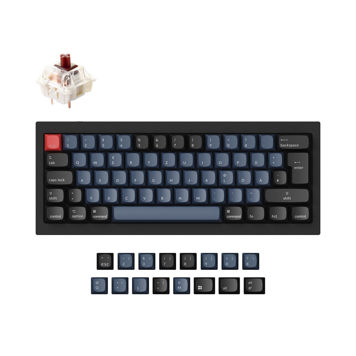 Keychron Q4 QMK Personalizzato Tastiera meccanica ISO Layout Collection
