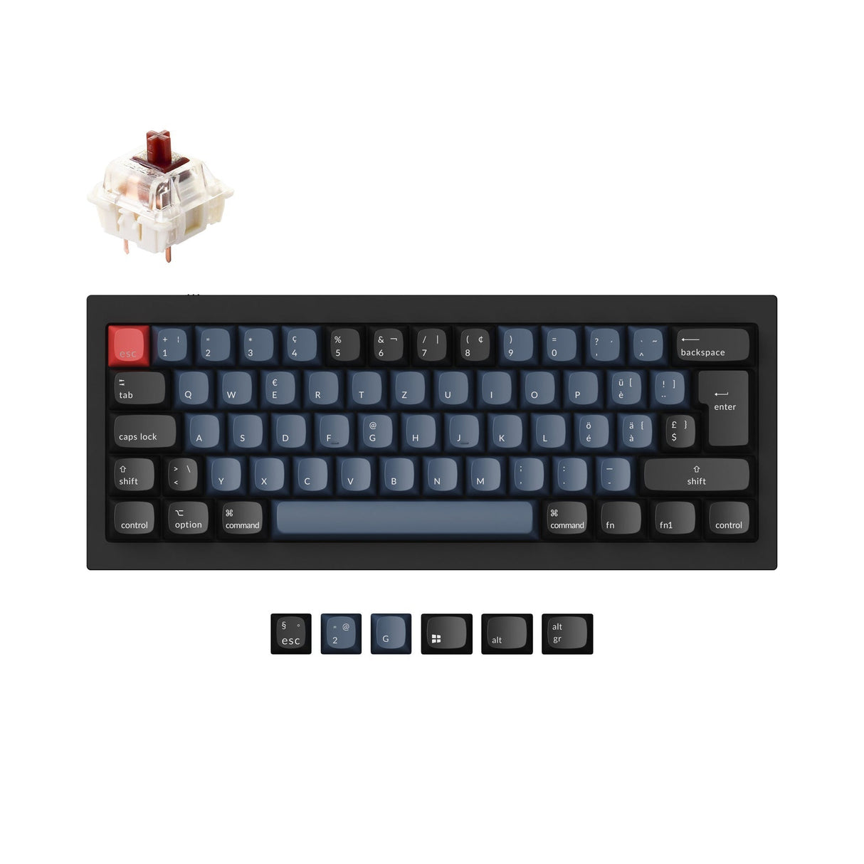 Keychron Q4 QMK Personalizzato Tastiera meccanica ISO Layout Collection