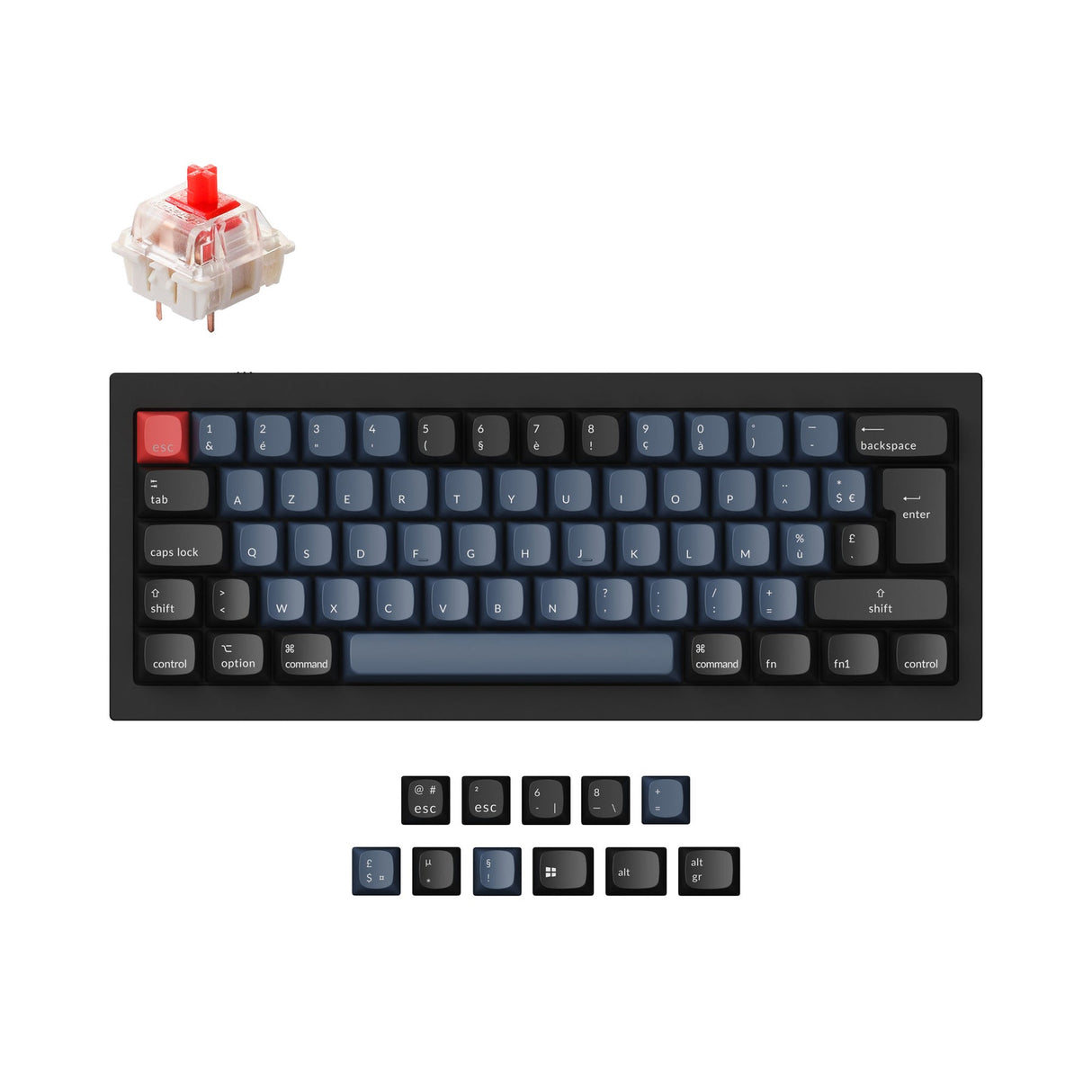 Keychron Q4 QMK Personalizzato Tastiera meccanica ISO Layout Collection