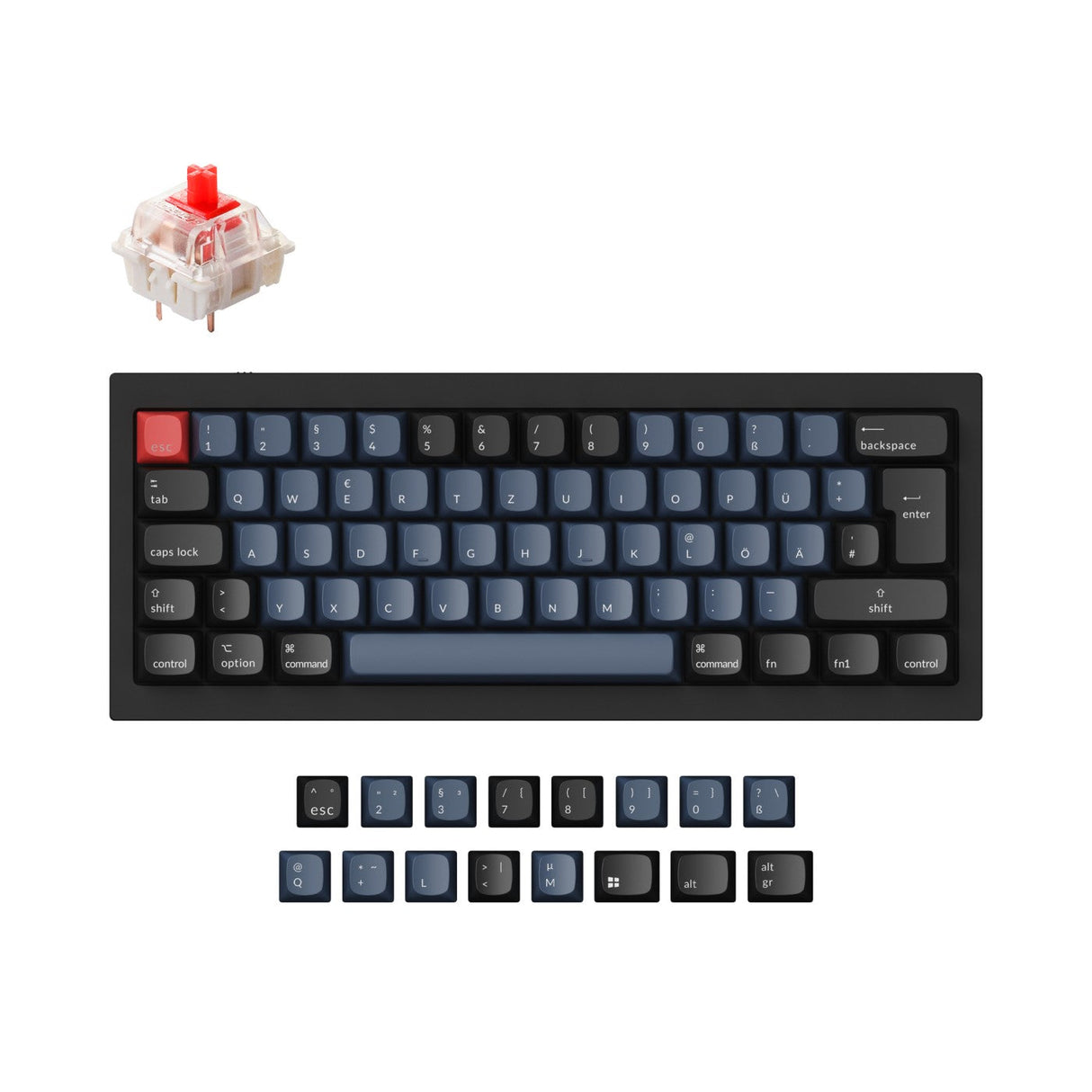 Keychron Q4 QMK Personalizzato Tastiera meccanica ISO Layout Collection
