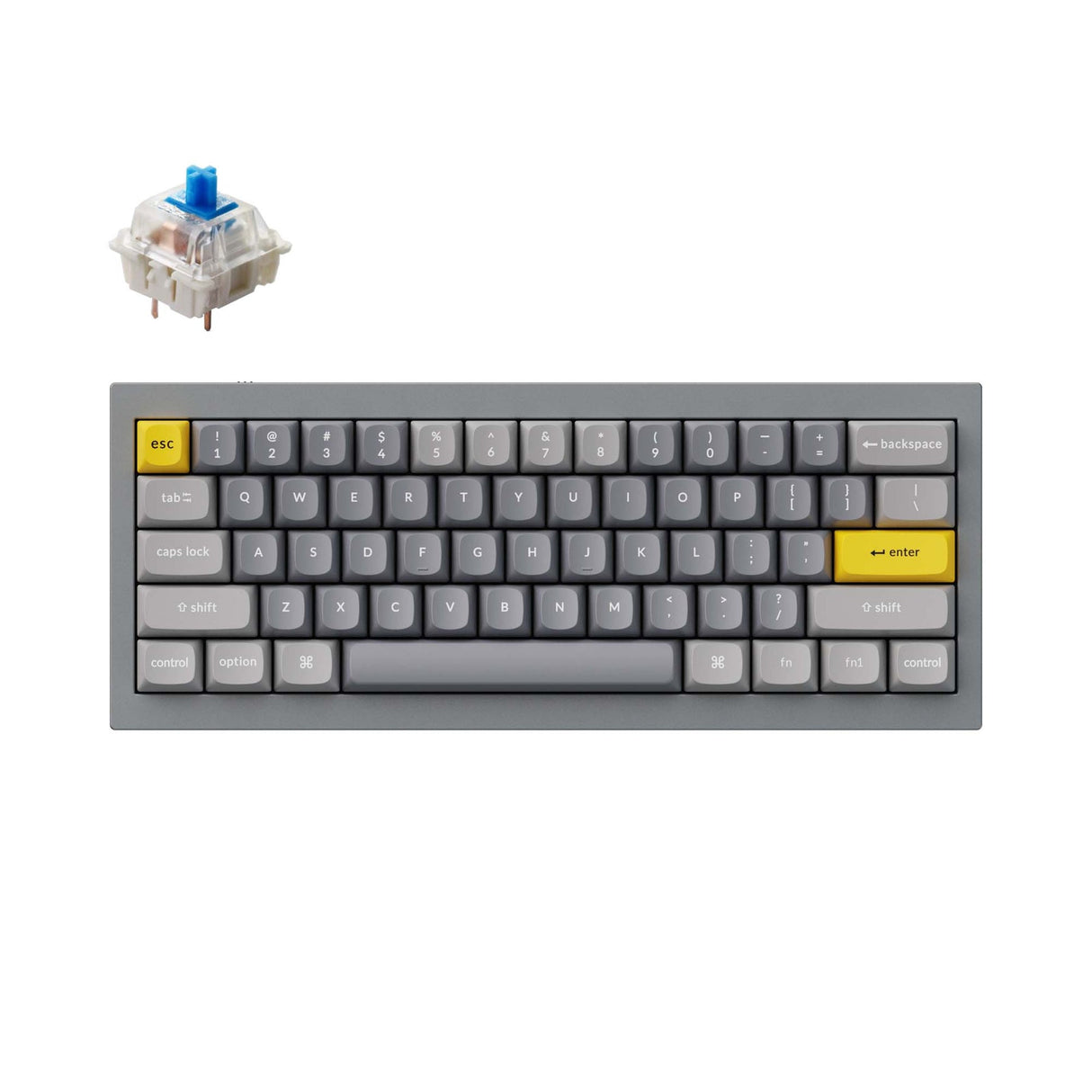 Tastiera meccanica personalizzata Keychron Q4 QMK (layout ANSI USA)