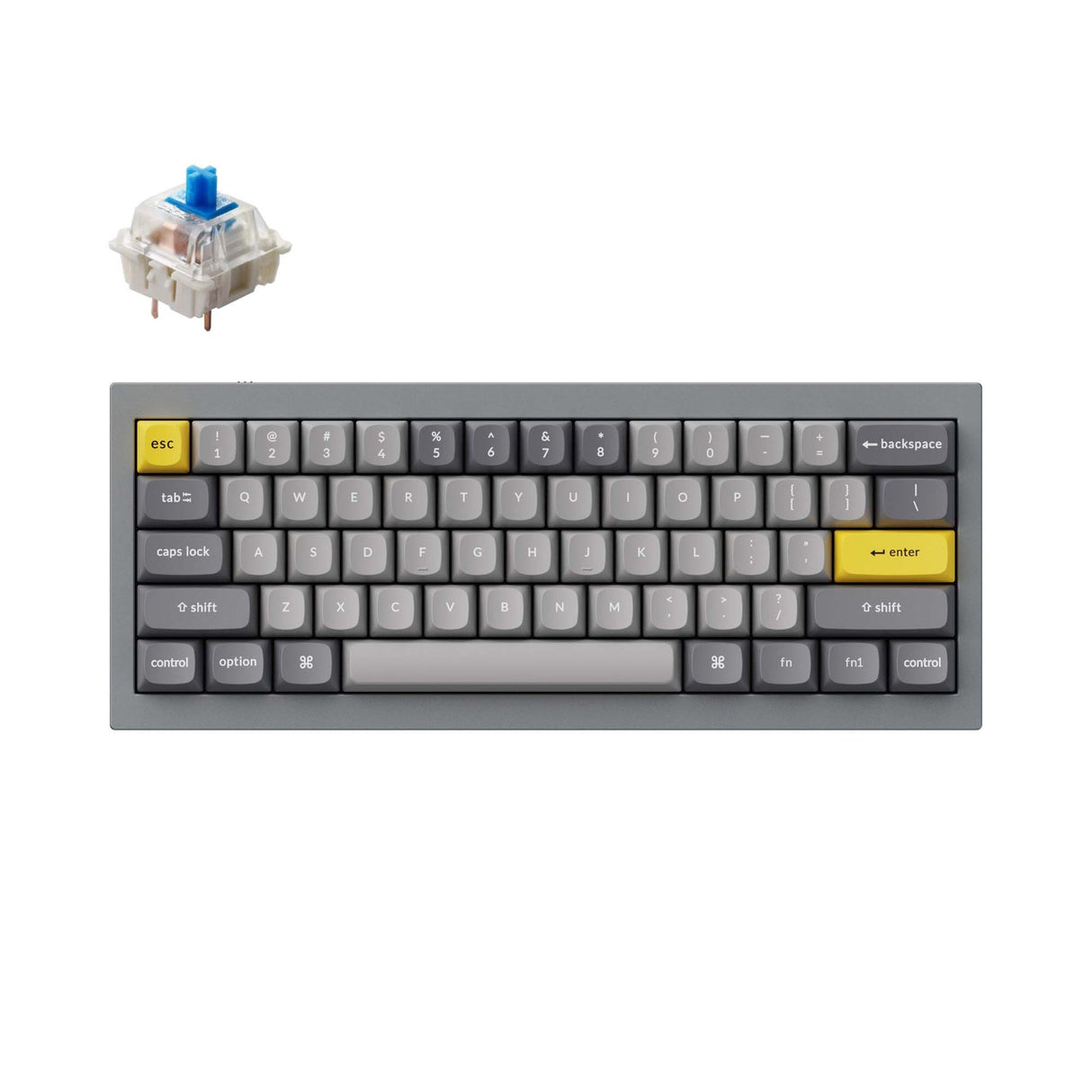 Tastiera meccanica personalizzata Keychron Q4 QMK (layout ANSI USA)