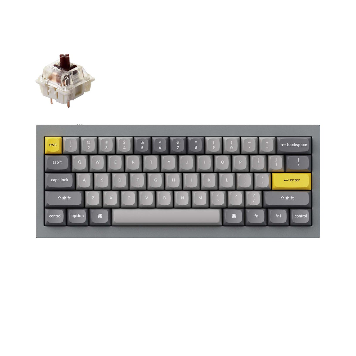 Tastiera meccanica personalizzata Keychron Q4 QMK (layout ANSI USA)