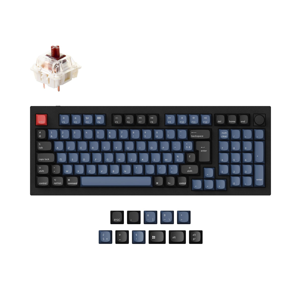 Keychron Q5 QMK Personalizzato Tastiera meccanica ISO Layout Collection