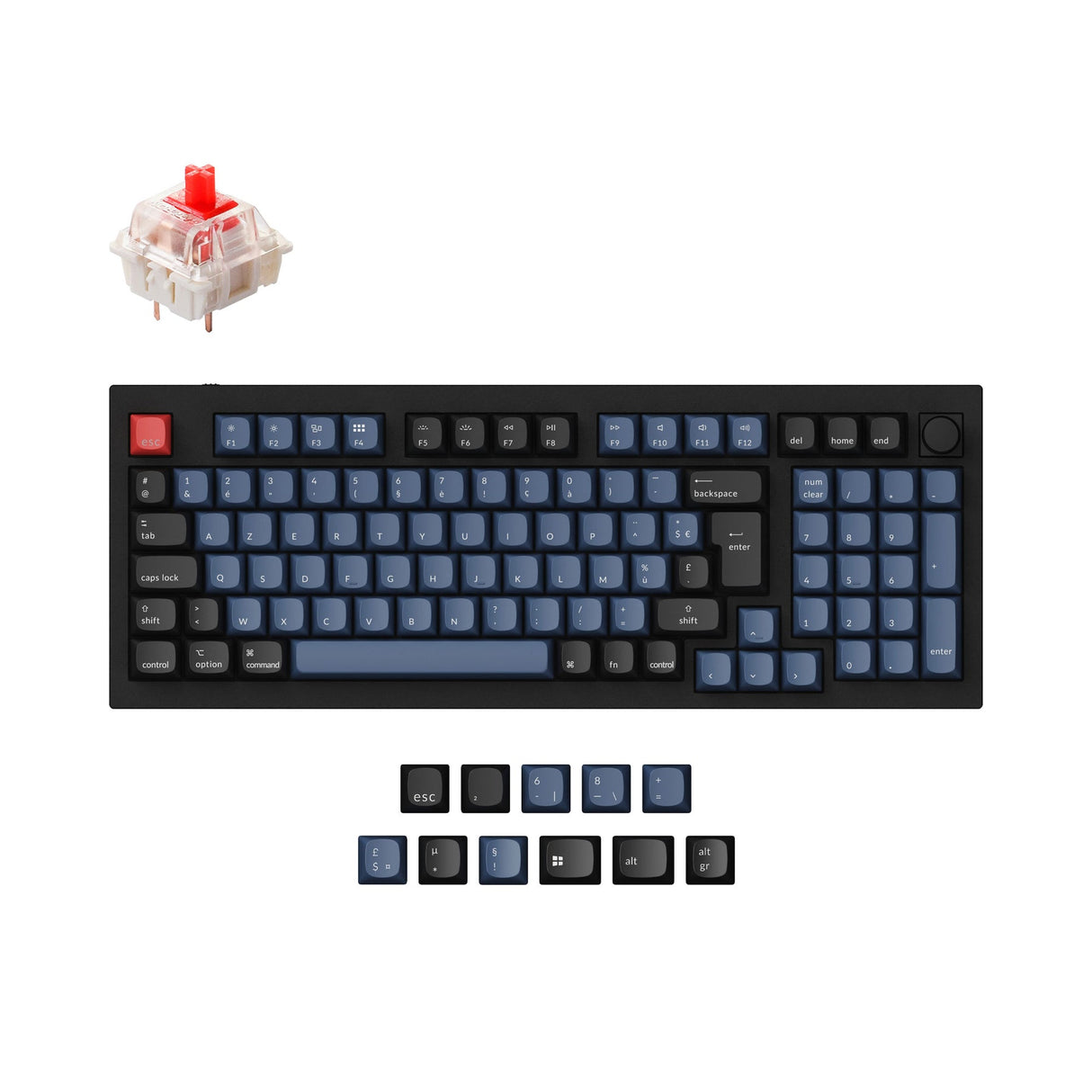 Keychron Q5 QMK Personalizzato Tastiera meccanica ISO Layout Collection