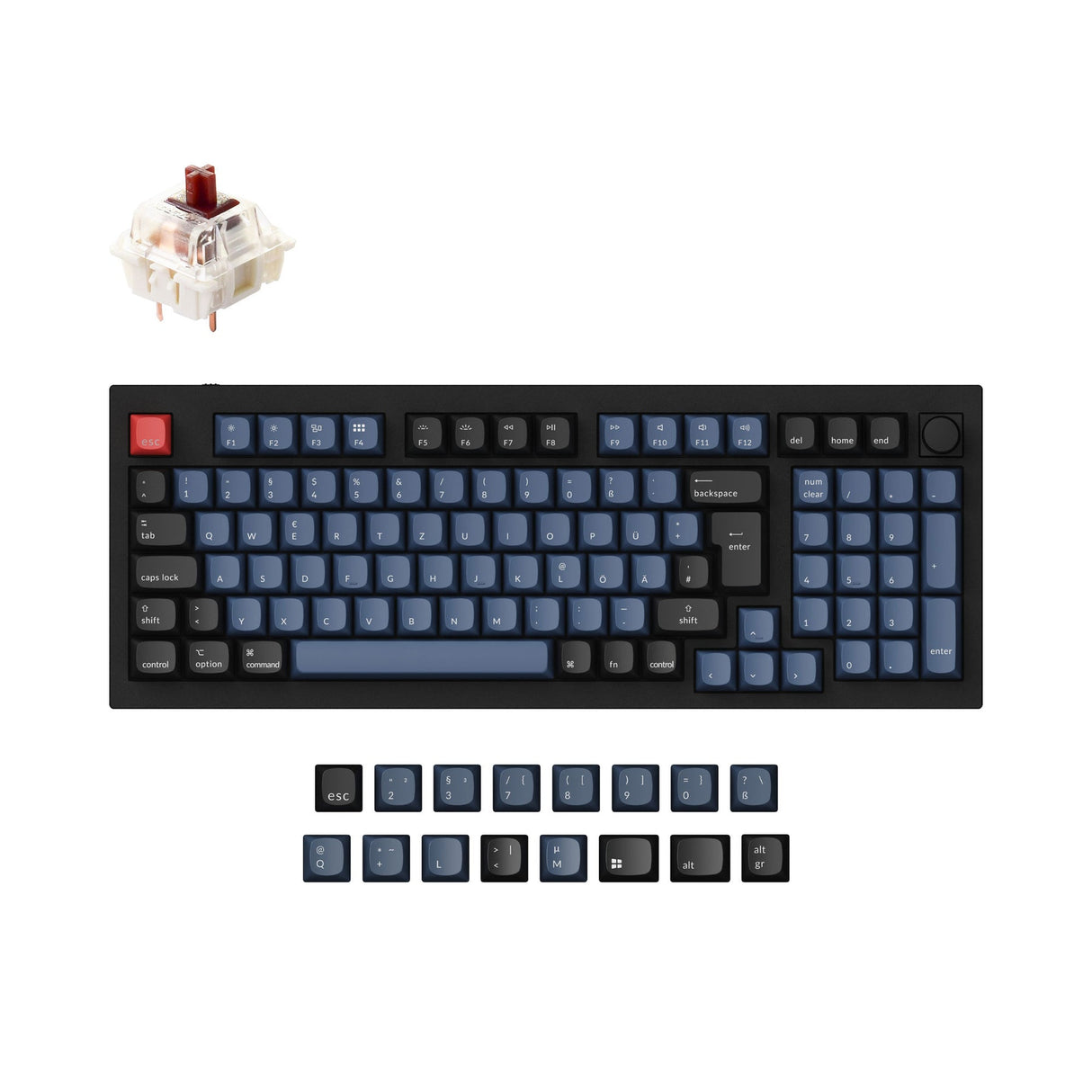 Keychron Q5 QMK Personalizzato Tastiera meccanica ISO Layout Collection