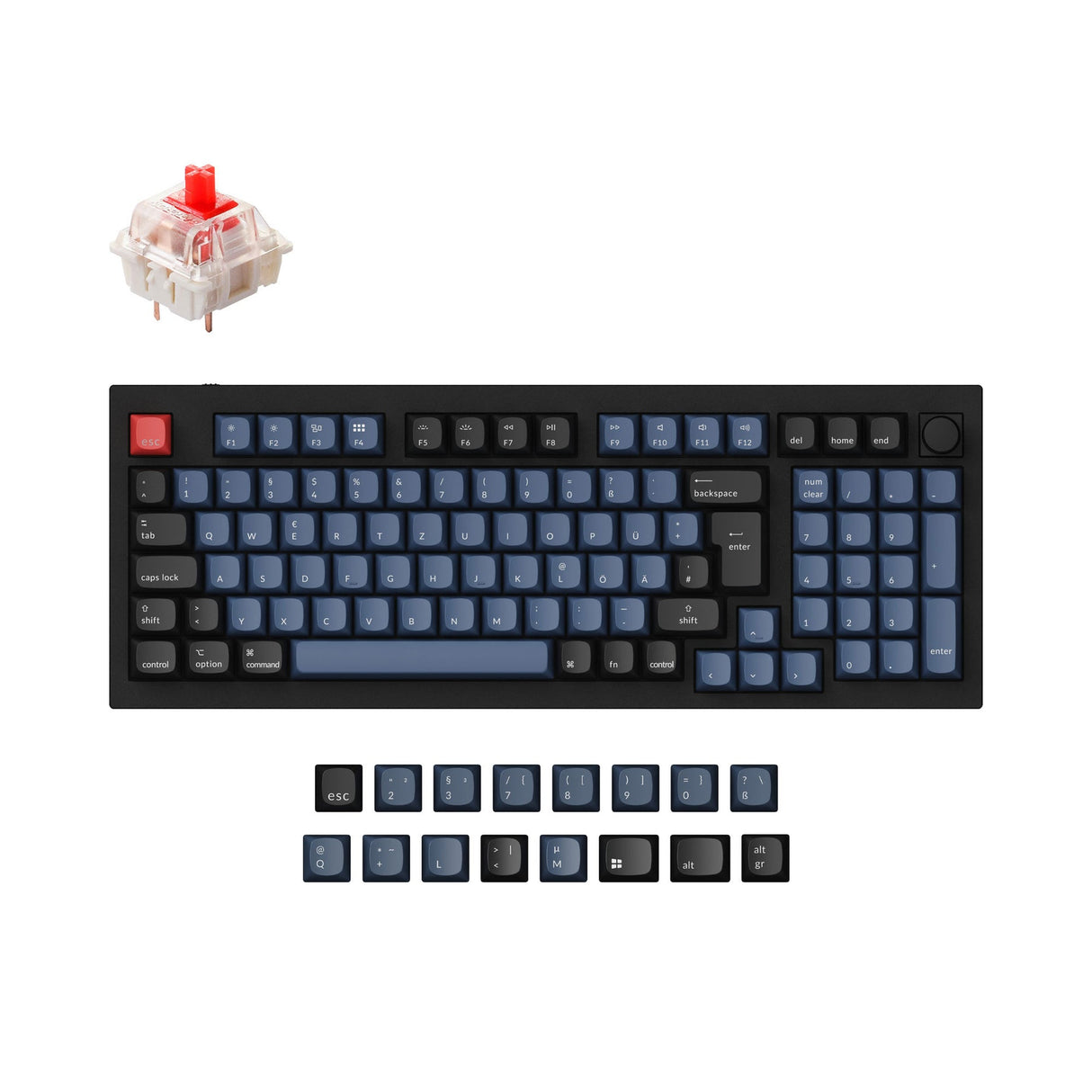 Keychron Q5 QMK Personalizzato Tastiera meccanica ISO Layout Collection