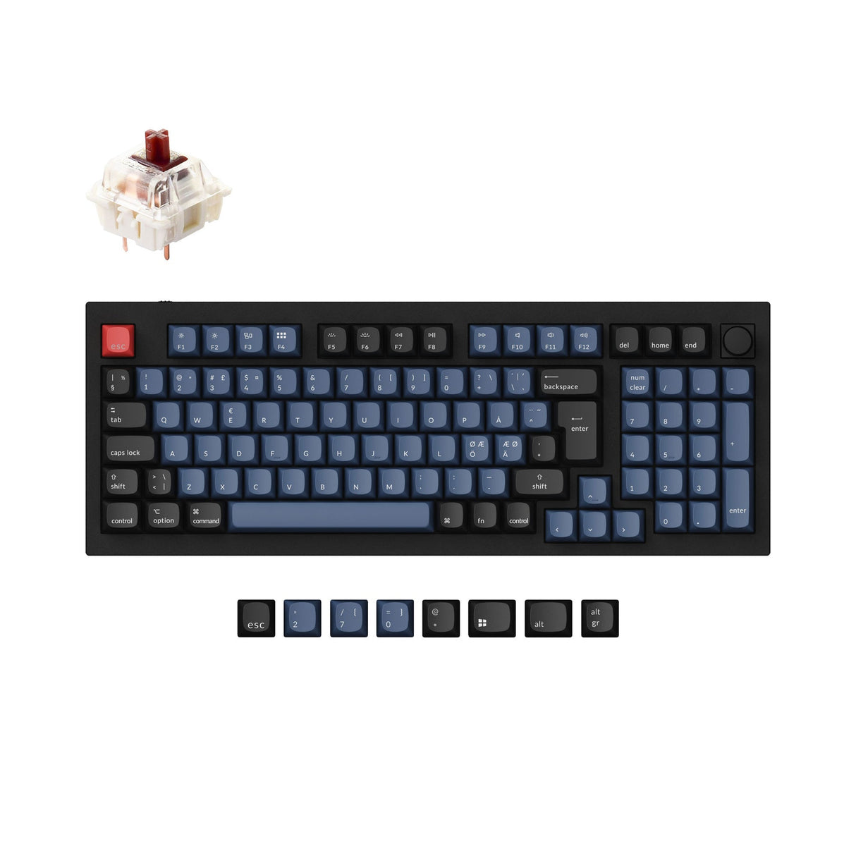 Keychron Q5 QMK Personalizzato Tastiera meccanica ISO Layout Collection