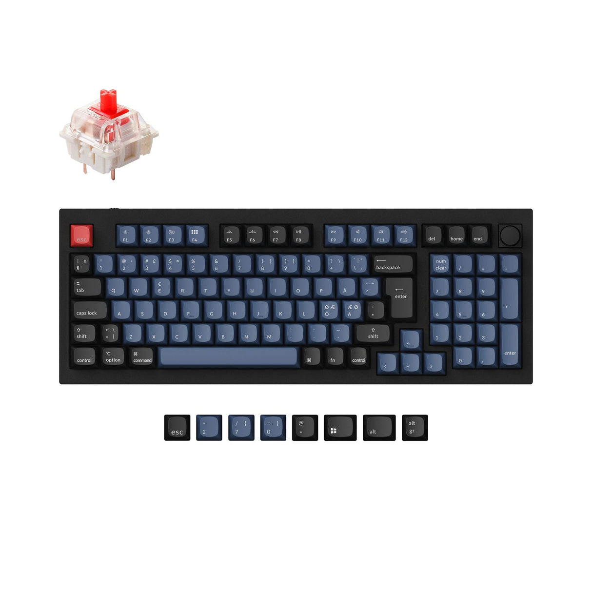 Keychron Q5 QMK Personalizzato Tastiera meccanica ISO Layout Collection
