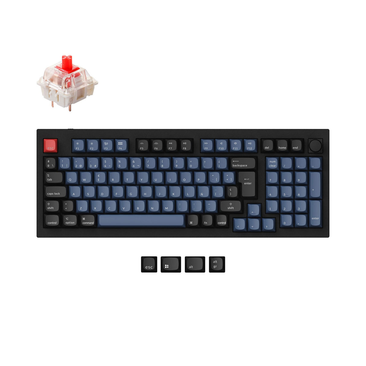 Keychron Q5 QMK Personalizzato Tastiera meccanica ISO Layout Collection