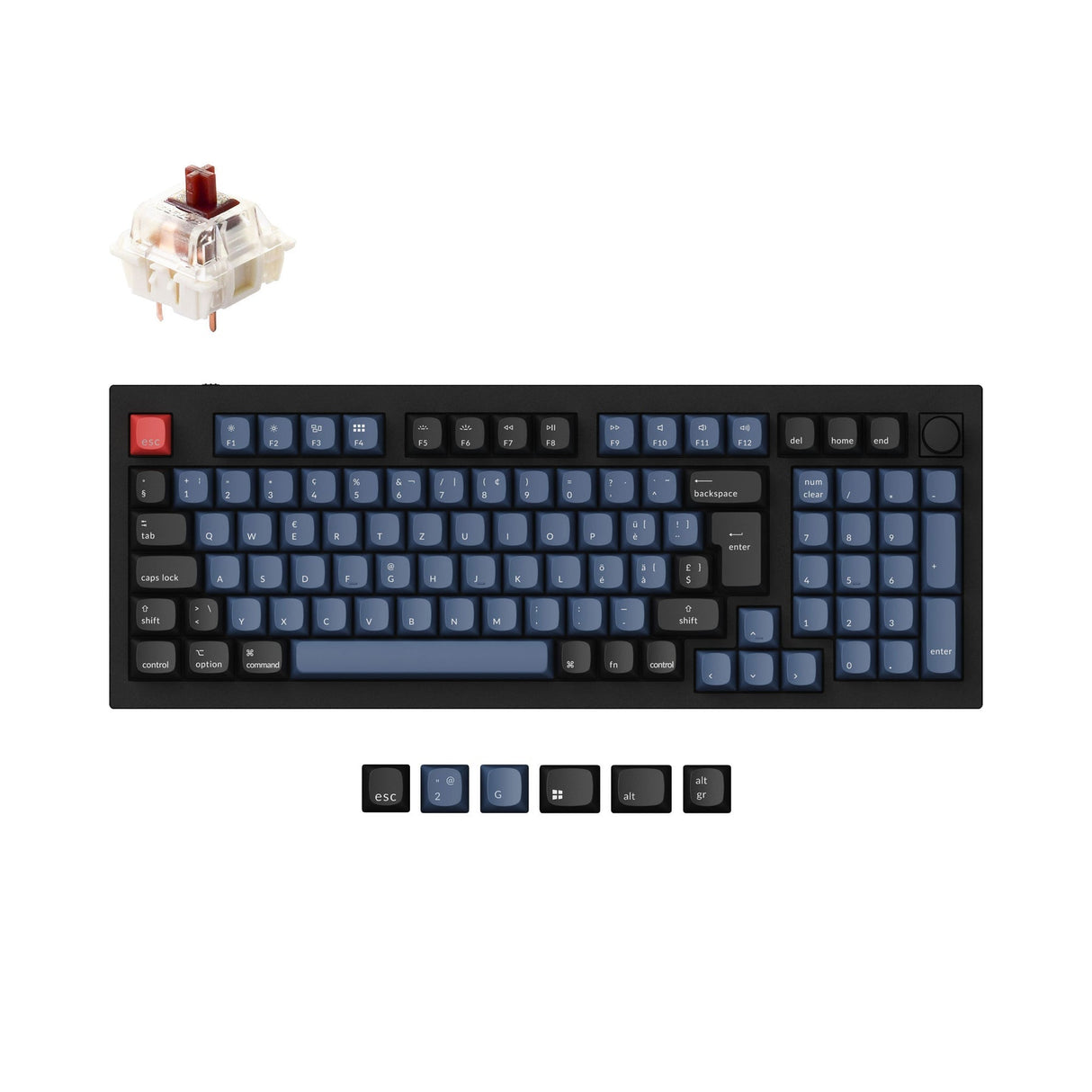 Keychron Q5 QMK Personalizzato Tastiera meccanica ISO Layout Collection