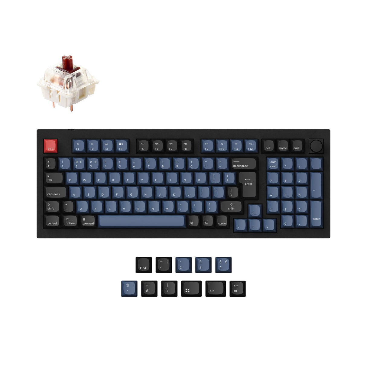 Keychron Q5 QMK Personalizzato Tastiera meccanica ISO Layout Collection