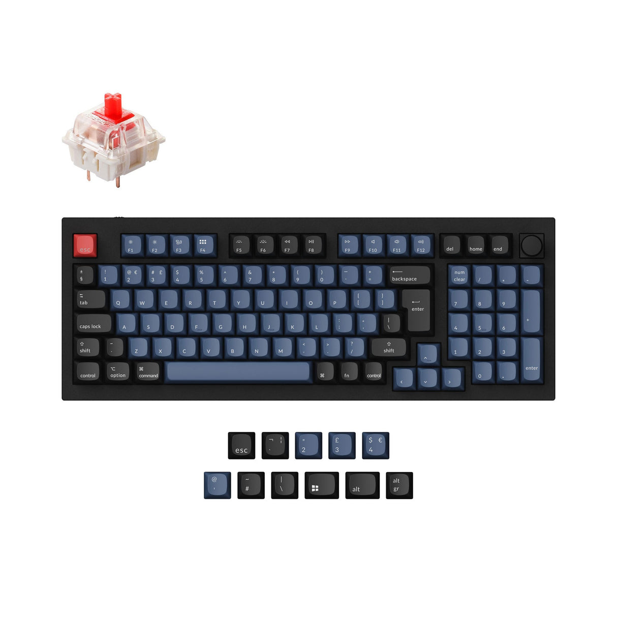 Keychron Q5 QMK Personalizzato Tastiera meccanica ISO Layout Collection