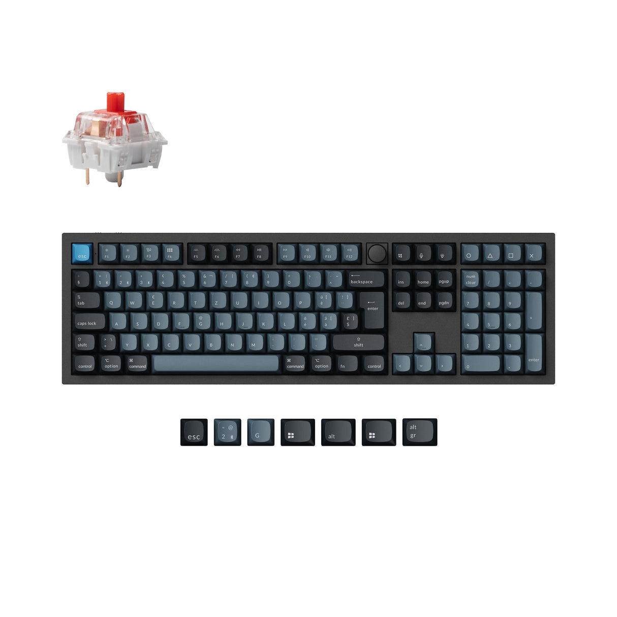 Collezione di layout ISO di tastiere meccaniche personalizzate wireless Keychron Q6 Pro QMK/VIA