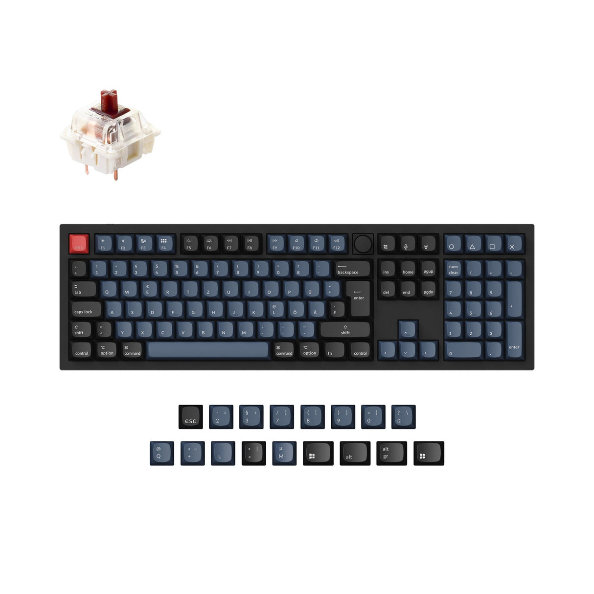 Keychron Q6 QMK Personalizzato Tastiera meccanica ISO Layout Collection