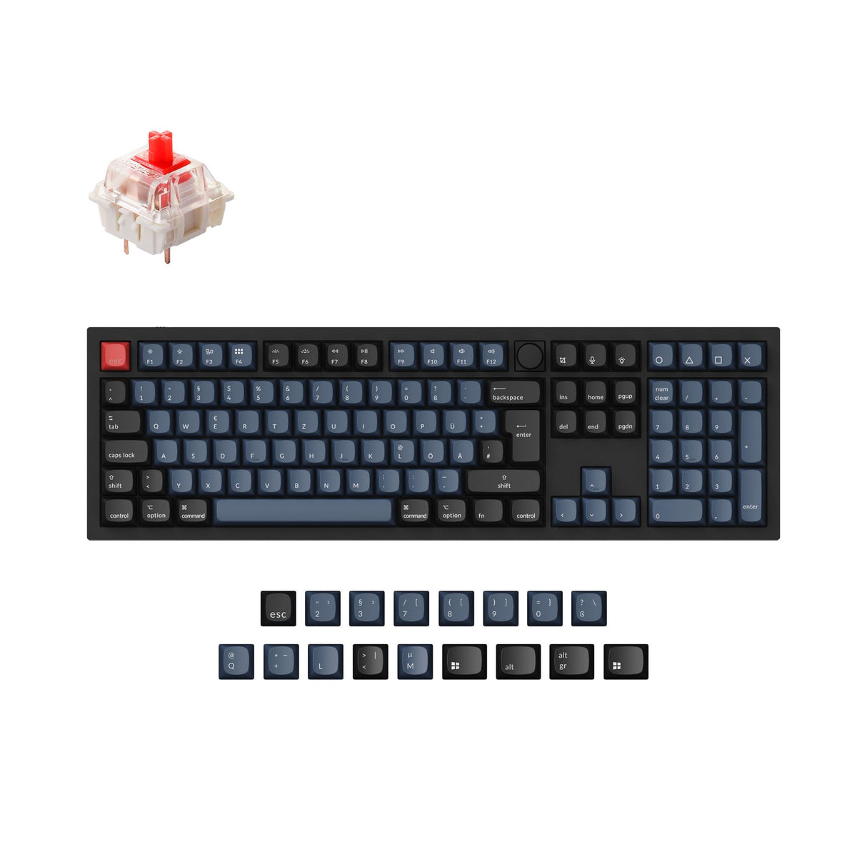 Keychron Q6 QMK Personalizzato Tastiera meccanica ISO Layout Collection