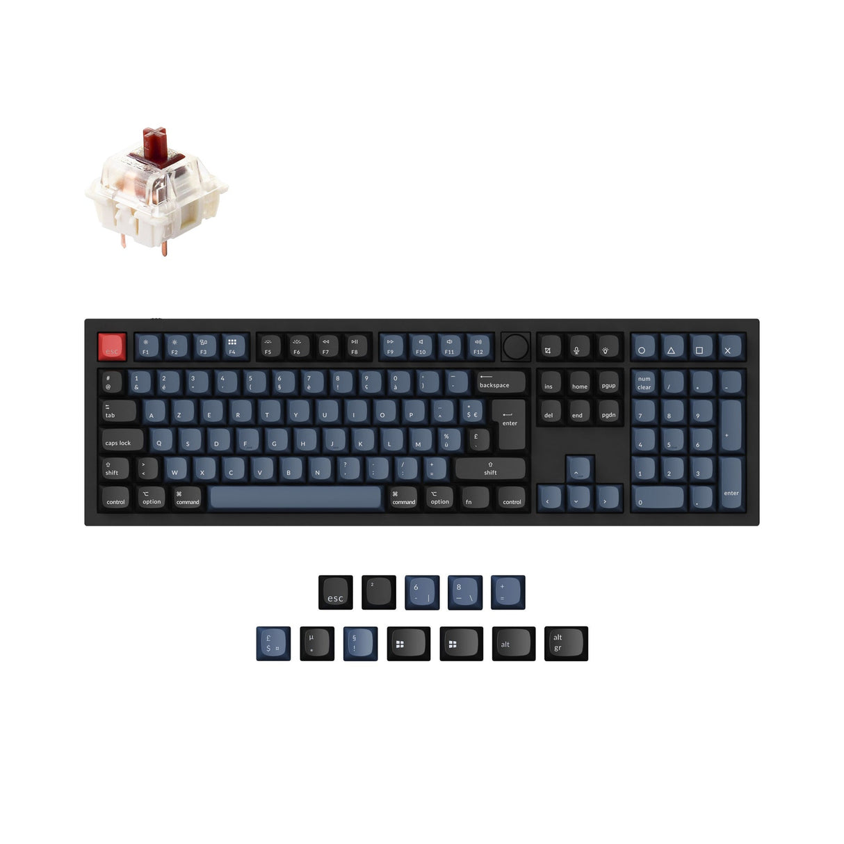 Keychron Q6 QMK Personalizzato Tastiera meccanica ISO Layout Collection