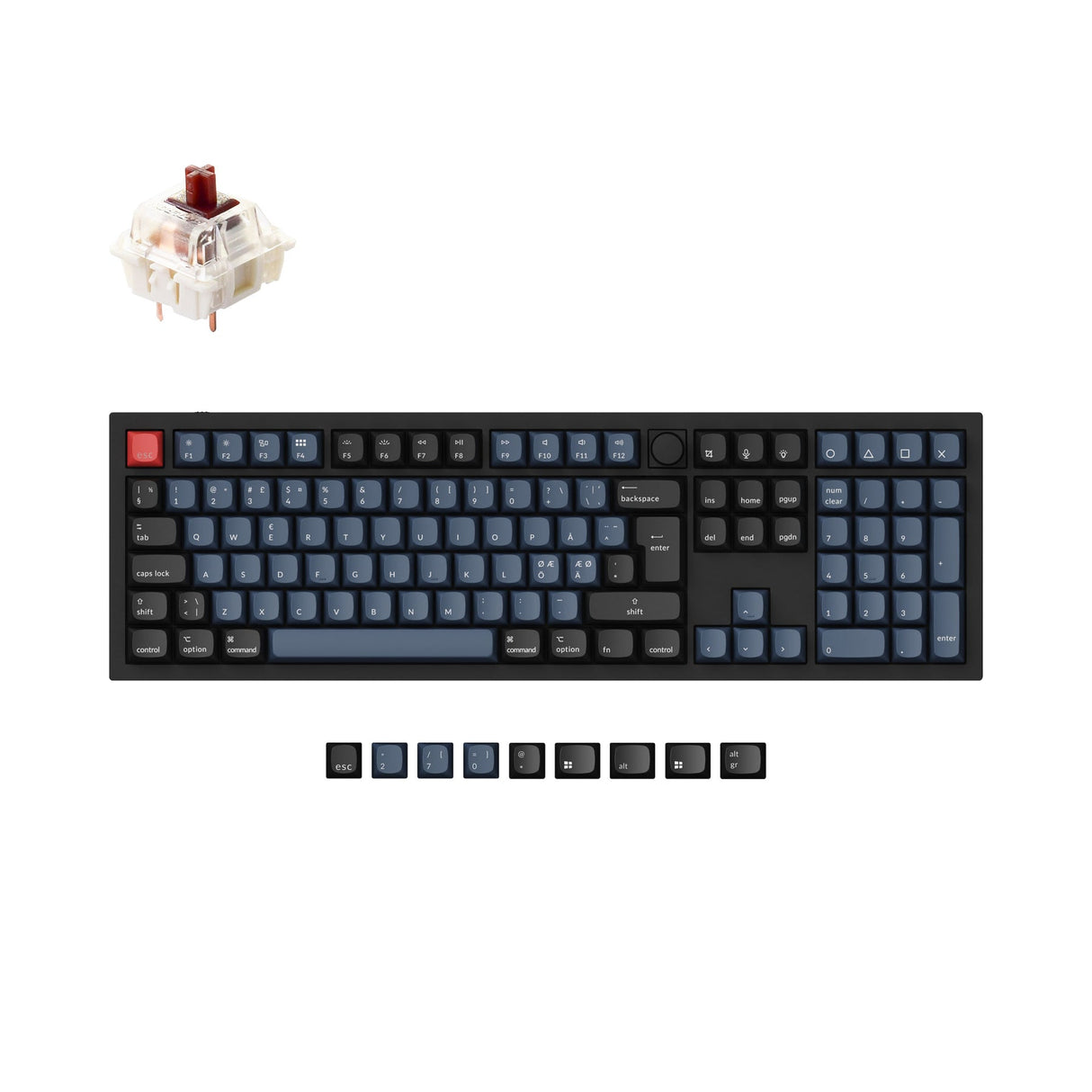 Keychron Q6 QMK Personalizzato Tastiera meccanica ISO Layout Collection