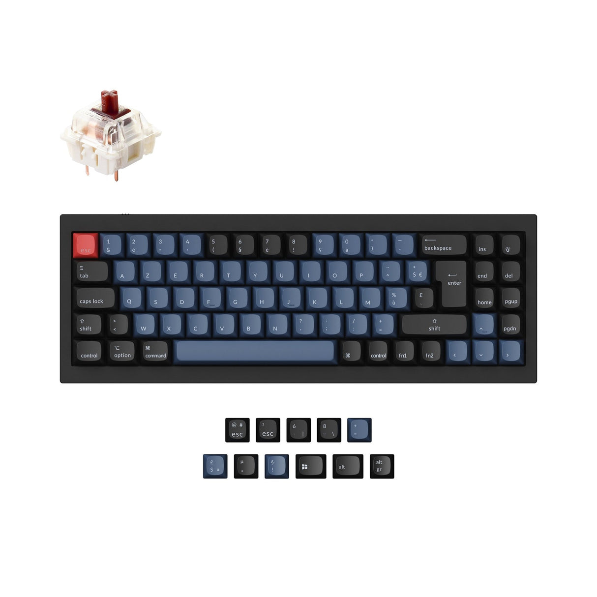 Keychron Q7 QMK Personalizzato Tastiera meccanica ISO Layout Collection