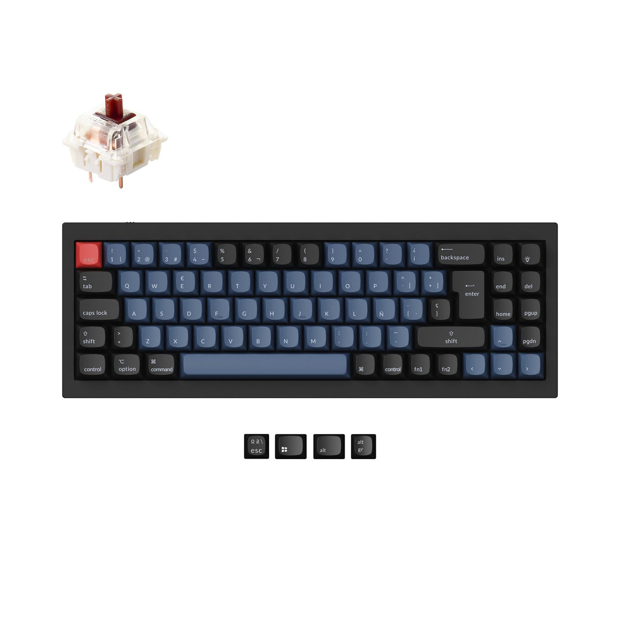 Keychron Q7 QMK Personalizzato Tastiera meccanica ISO Layout Collection
