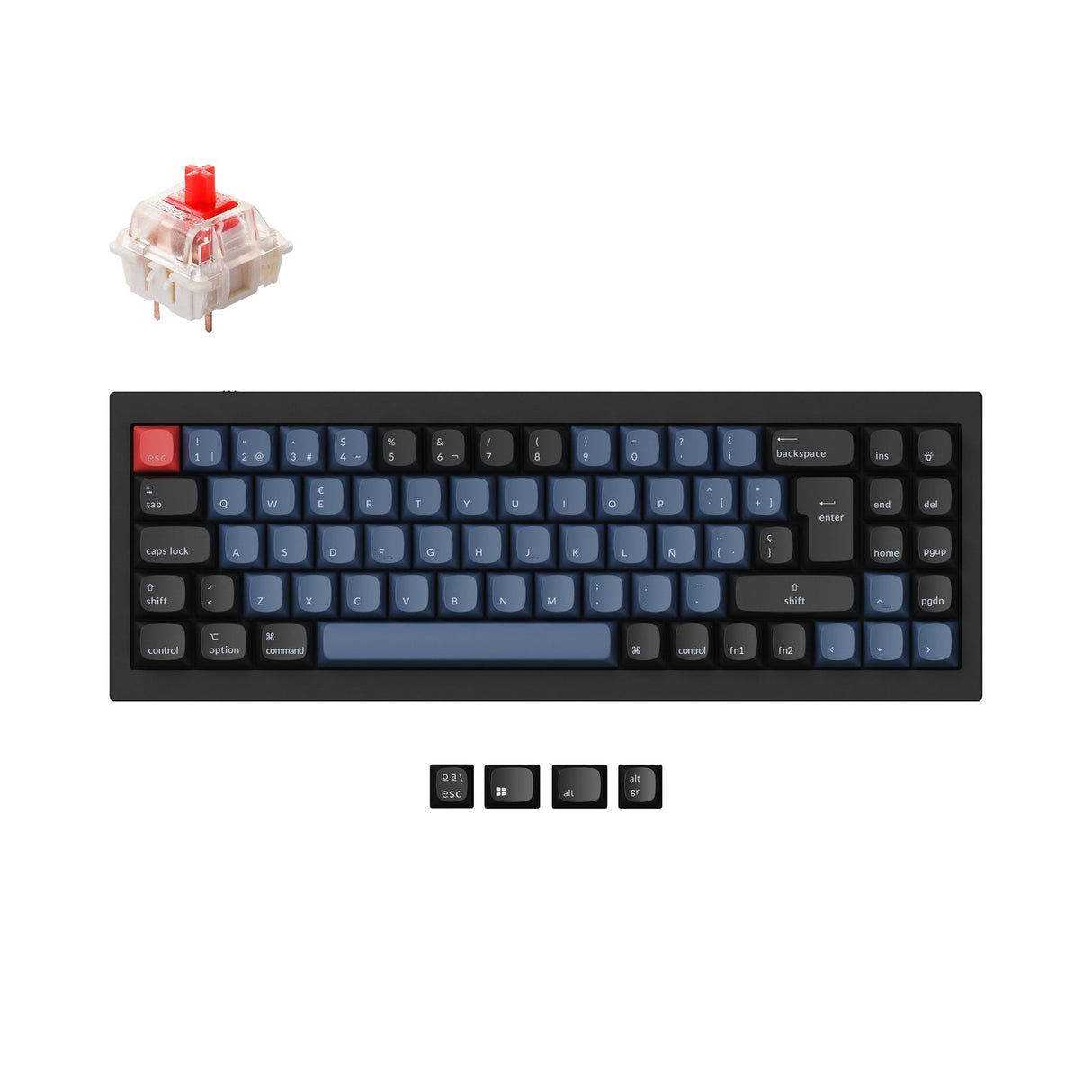 Keychron Q7 QMK Personalizzato Tastiera meccanica ISO Layout Collection
