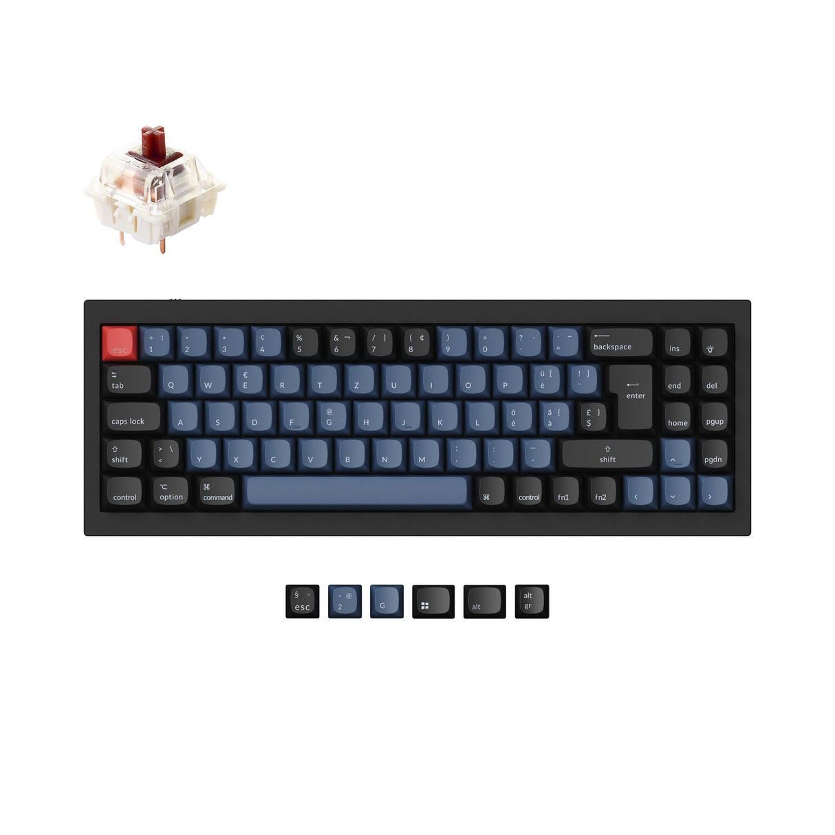 Keychron Q7 QMK Personalizzato Tastiera meccanica ISO Layout Collection