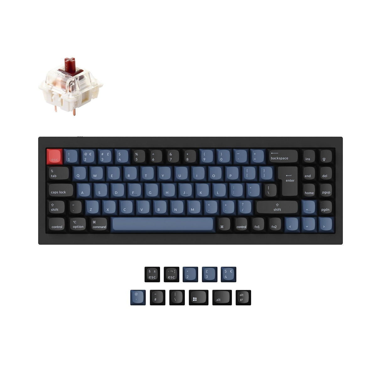 Keychron Q7 QMK Personalizzato Tastiera meccanica ISO Layout Collection