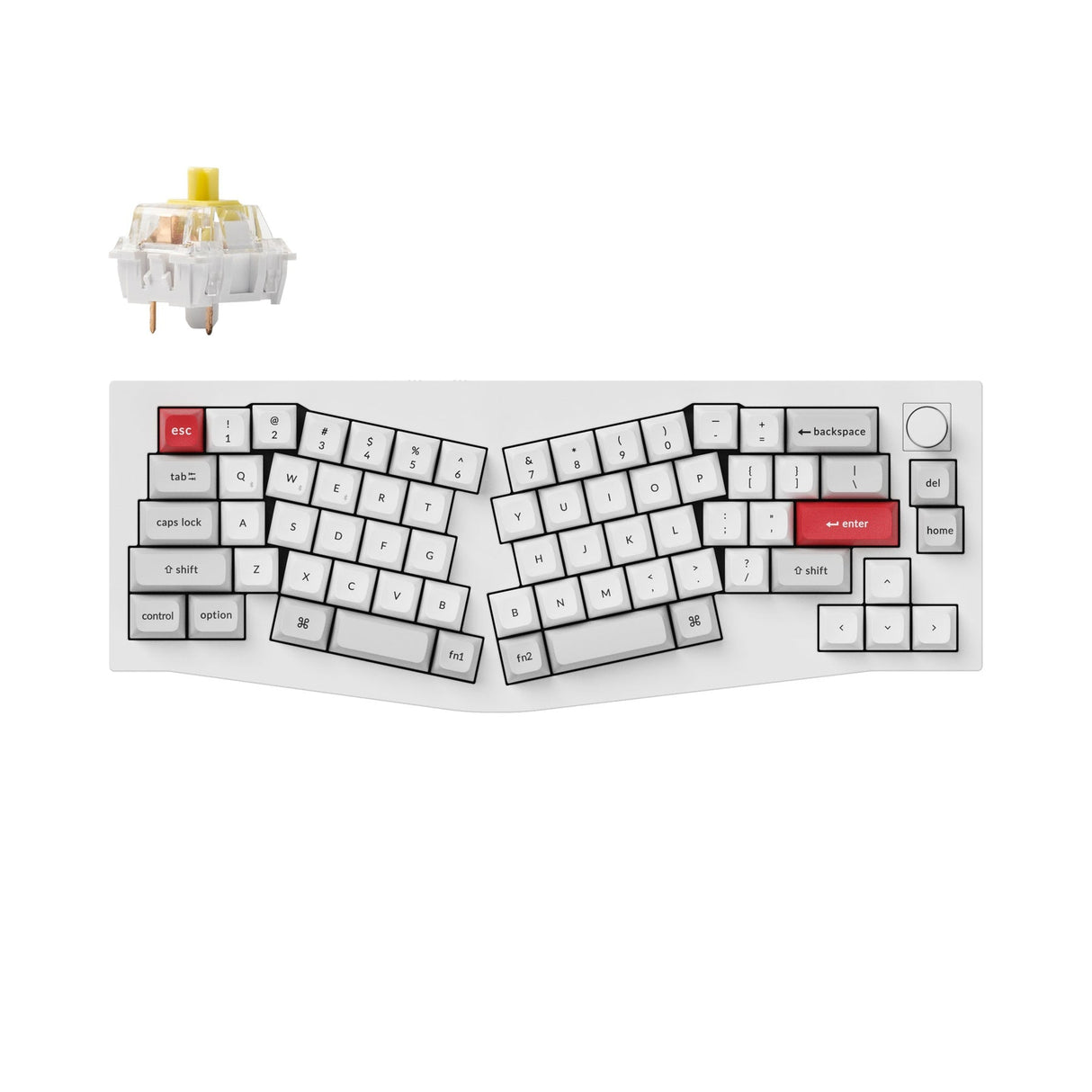 Tastiera meccanica personalizzata wireless Keychron Q8 Pro (layout Alice) QMK/VIA