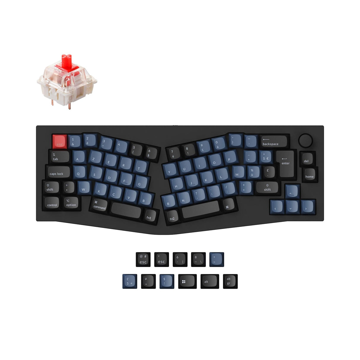 Keychron Q8 (Alice Layout) QMK Personalizzato Tastiera meccanica ISO Layout Collection