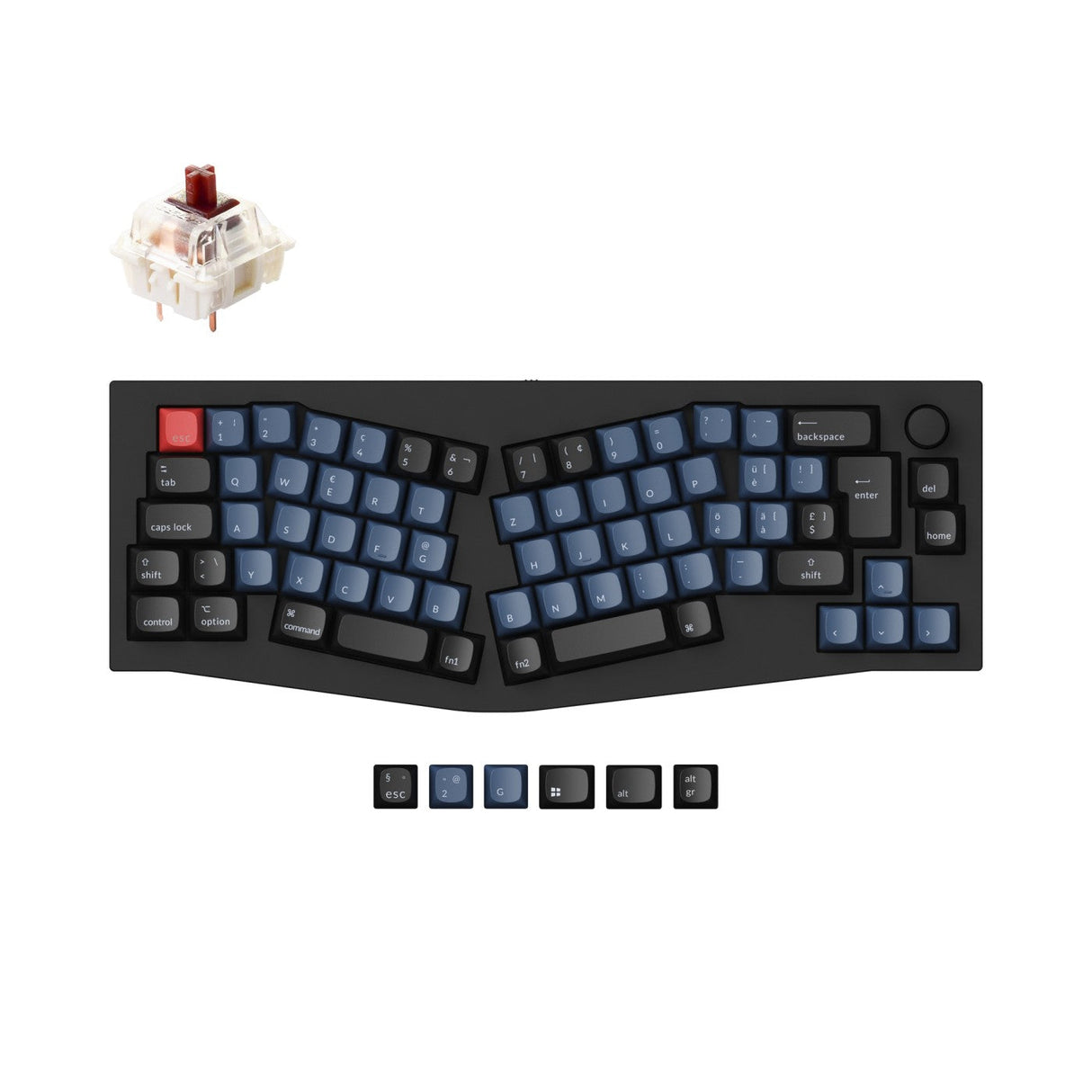 Keychron Q8 (Alice Layout) QMK Personalizzato Tastiera meccanica ISO Layout Collection