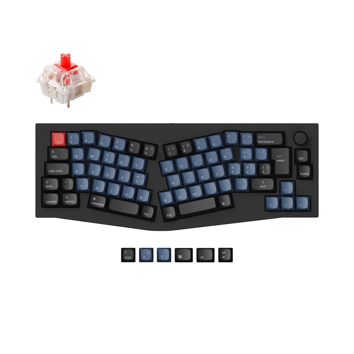 Keychron Q8 (Alice Layout) QMK Personalizzato Tastiera meccanica ISO Layout Collection