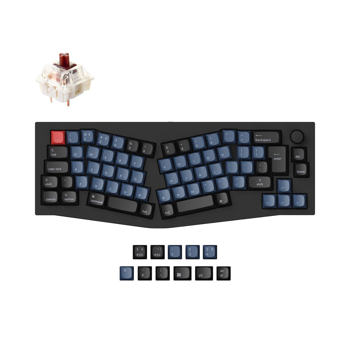 Keychron Q8 (Alice Layout) QMK Personalizzato Tastiera meccanica ISO Layout Collection