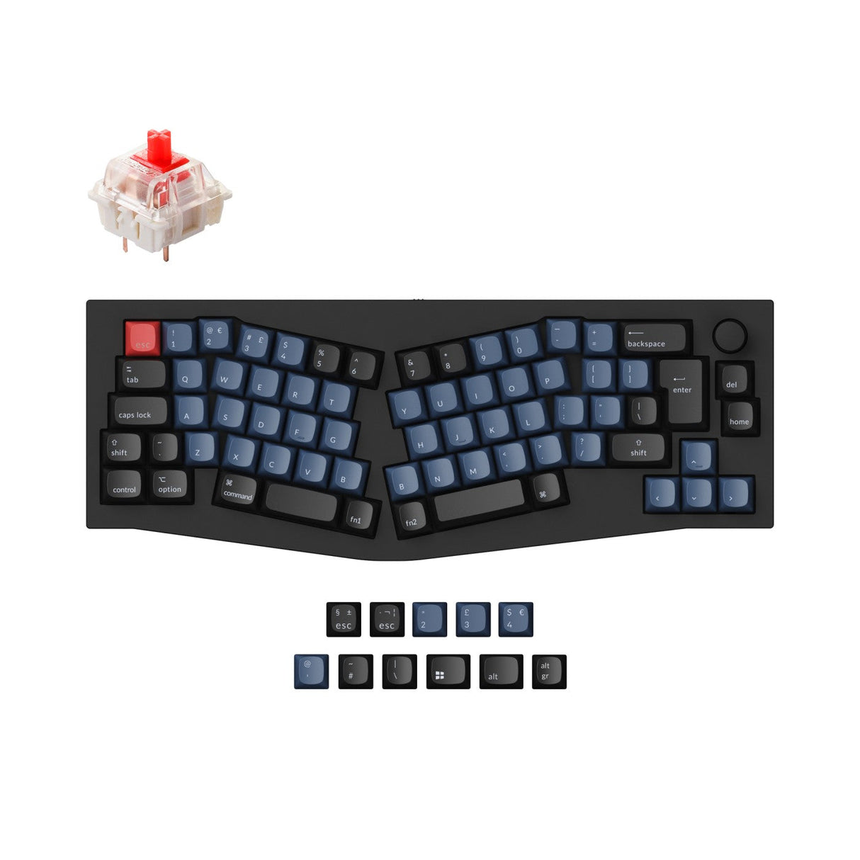 Keychron Q8 (Alice Layout) QMK Personalizzato Tastiera meccanica ISO Layout Collection