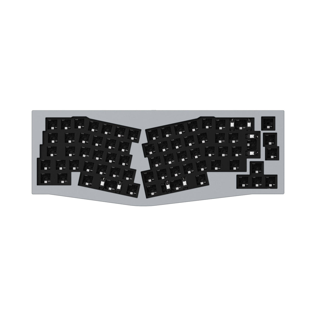 Keychron Q8 (Alice Layout) QMK Personalizzato Tastiera meccanica ISO Layout Collection