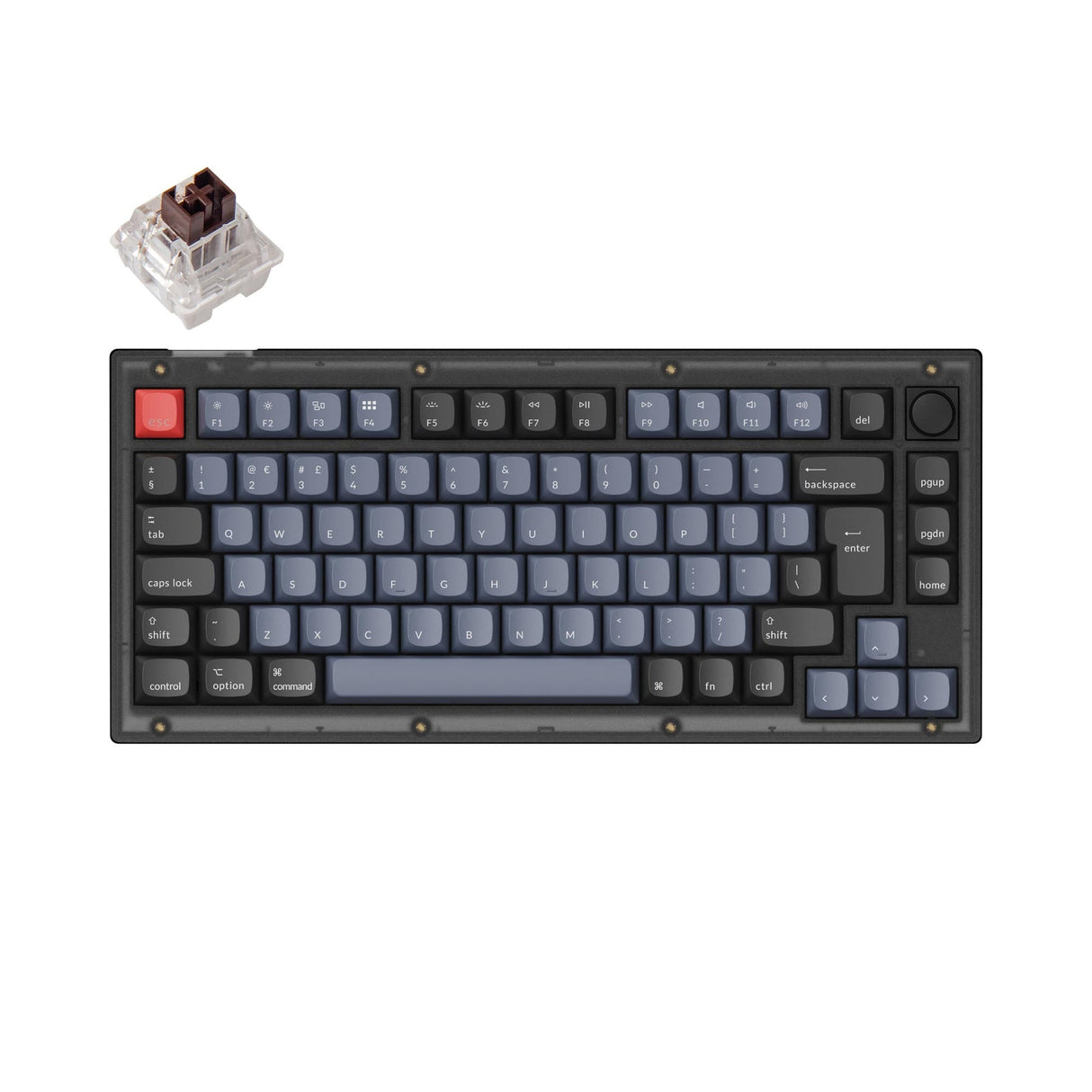 Keychron V1 QMK Personalizzato Tastiera meccanica ISO Layout Collection