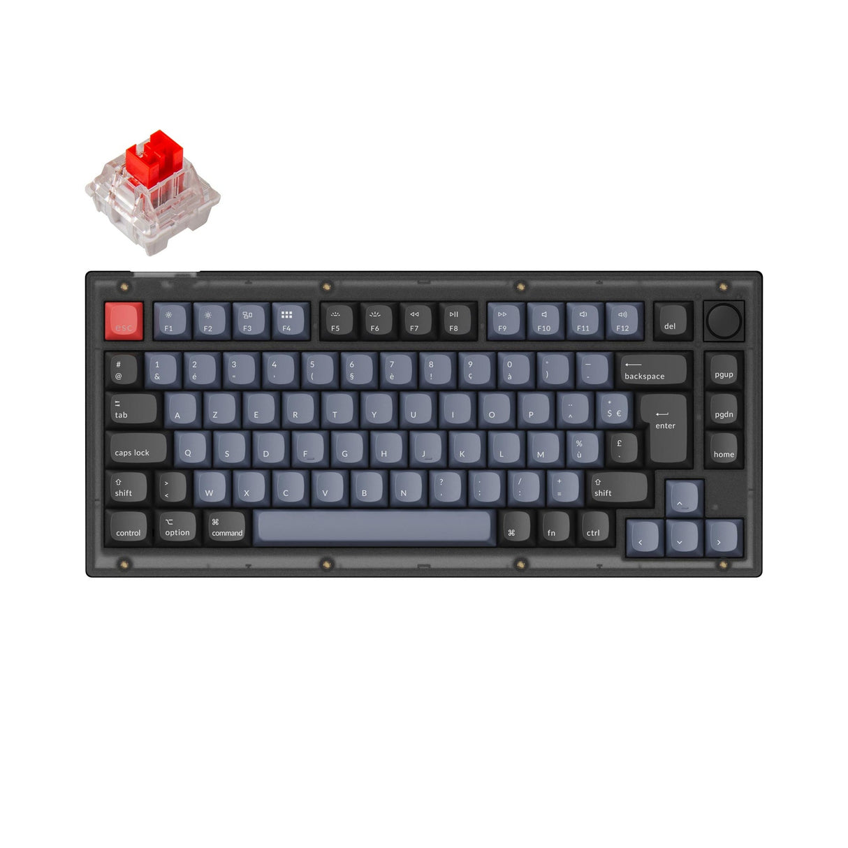 Keychron V1 QMK Personalizzato Tastiera meccanica ISO Layout Collection