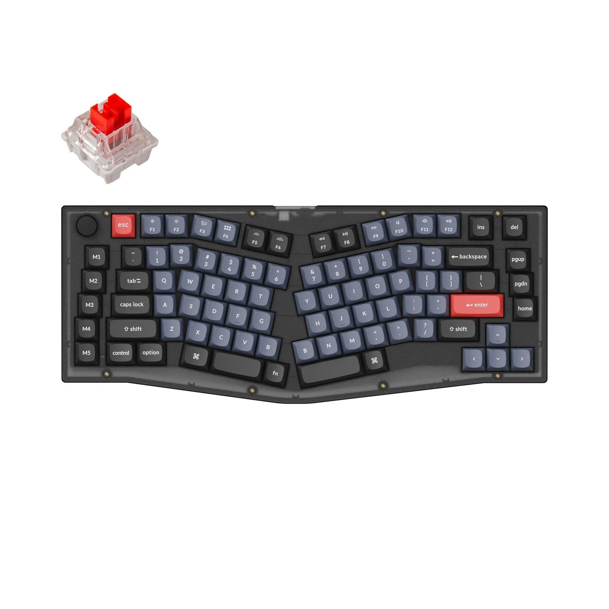Keychron V10 (Alice Layout) QMK Tastiera meccanica personalizzata (US ANSI Layout)