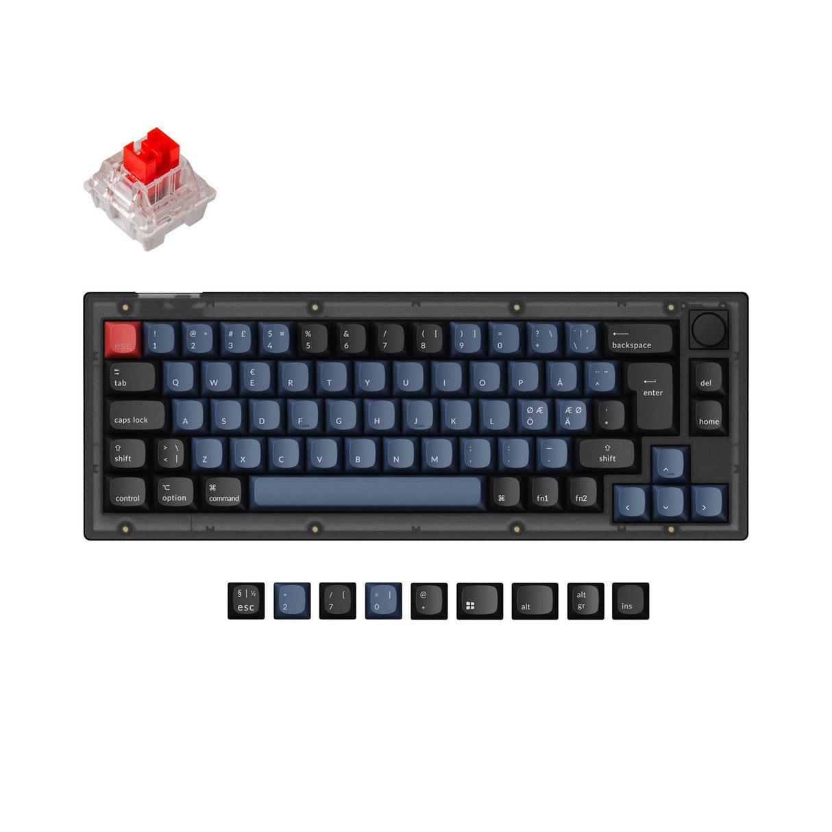 Keychron V2 QMK Personalizzato Tastiera meccanica ISO Layout Collection