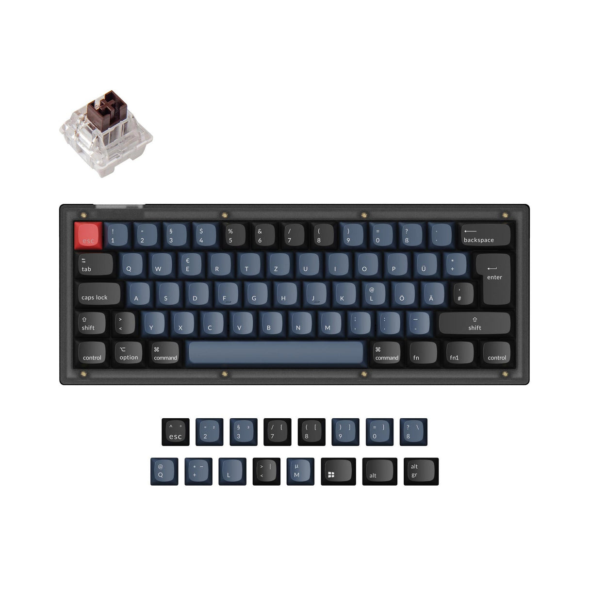 Keychron V4 QMK Personalizzato Tastiera meccanica ISO Layout Collection