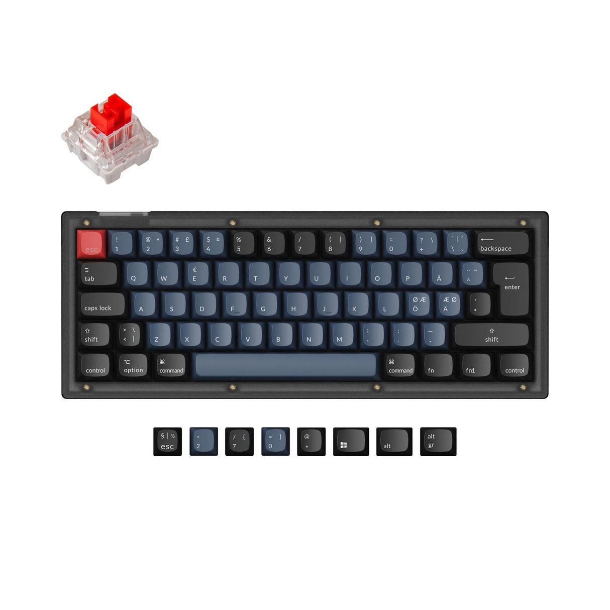 Keychron V4 QMK Personalizzato Tastiera meccanica ISO Layout Collection