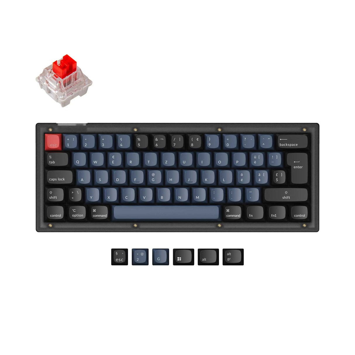 Keychron V4 QMK Personalizzato Tastiera meccanica ISO Layout Collection