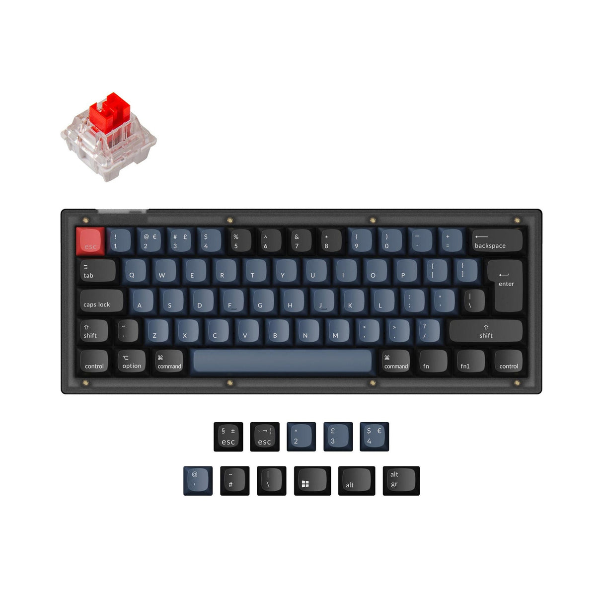 Keychron V4 QMK Personalizzato Tastiera meccanica ISO Layout Collection