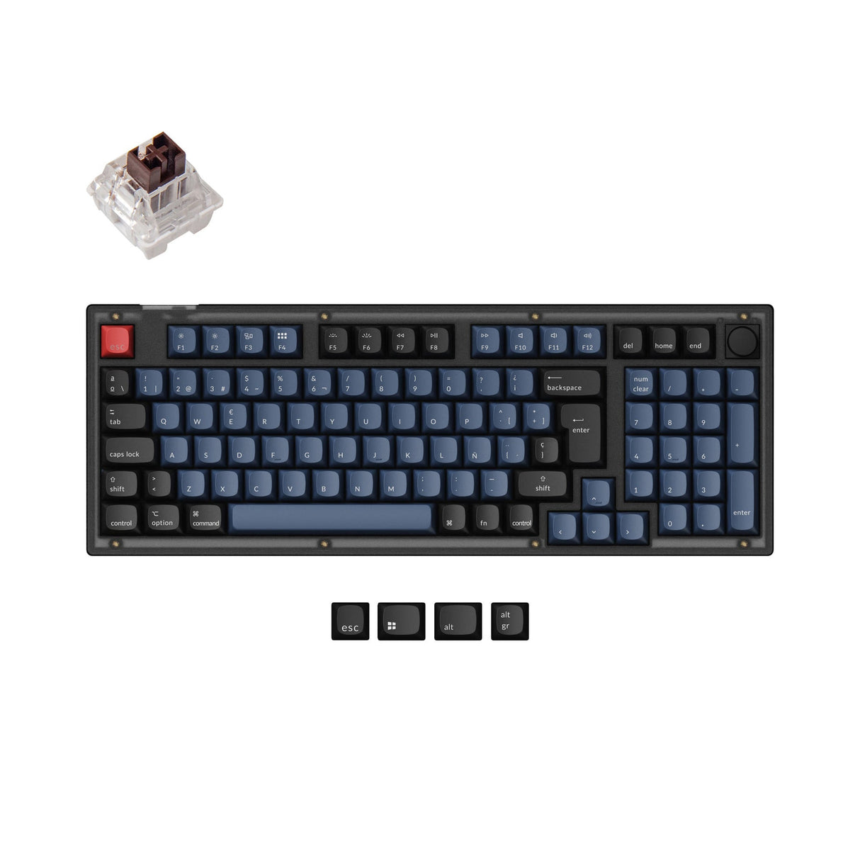 Keychron V5 QMK Personalizzato Tastiera meccanica ISO Layout Collection