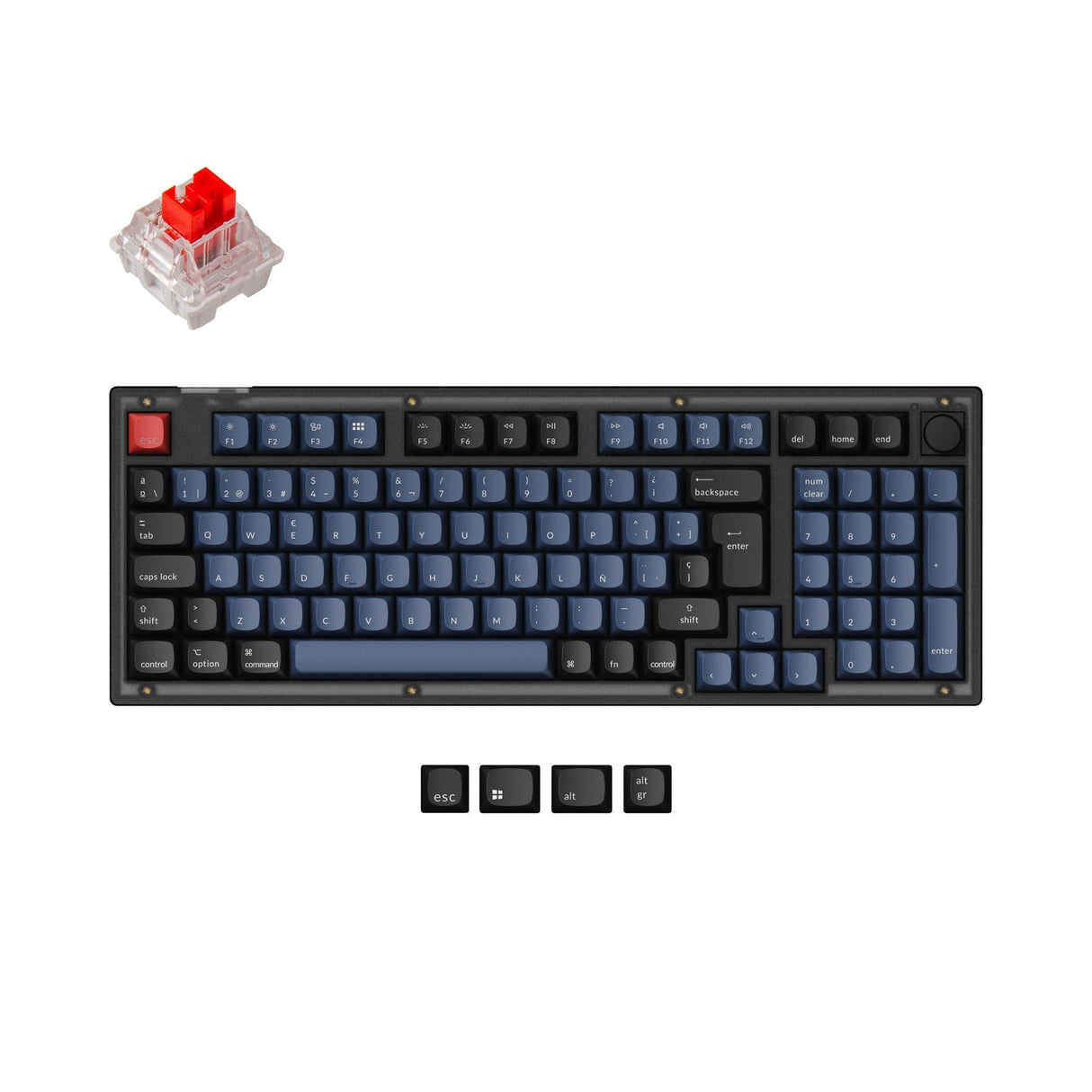 Keychron V5 QMK Personalizzato Tastiera meccanica ISO Layout Collection